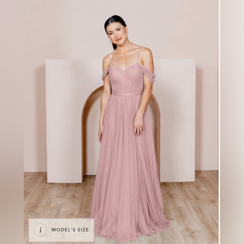 Rosalie Tulle Convertible Dress in Bradshaw Blush from Revelry